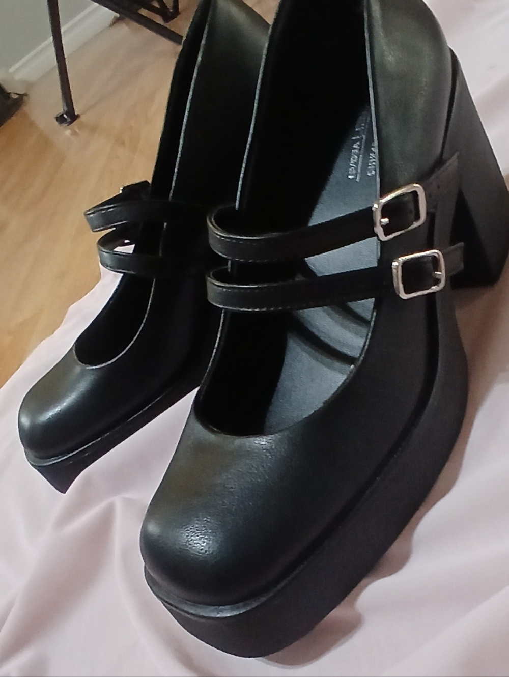 CALL IT SPRING Black Mary Jane Heels